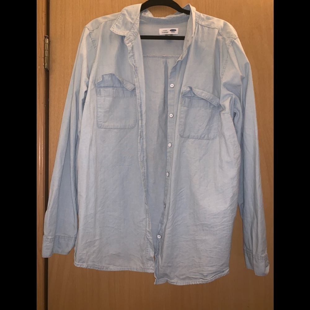 Light Wash Denim Top
